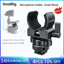 Soporte de micrófono para jaula de cámara DSLR SmallRig (Zapata fría) con abrazadera de choque de micrófono de 19-25mm de diámetro-2352