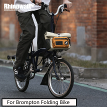Rhinowalk Borsa da manubrio per bici 4L Ciclismo Anteriore a sgancio rapido Borsa per cestino urbano Borsa per spalla per bici pieghevole Brompton Dahon