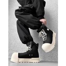 Niche Couple Bread Trendy Big Head High-top Men's and Women's Platform Heightening Boots  American High Street Style Board Shoes