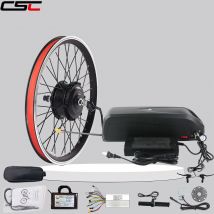 Kit de conversión de bicicleta eléctrica CSC con batería de 36V, Kit de 36V, 250W, 350W, 500W, bicicleta eléctrica de 20-29 pulgadas, motor de cubo de rueda delantera y trasera 700C