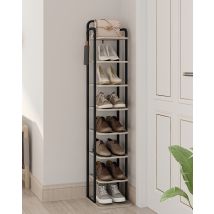 Hzuaneri scarpiera verticale, scarpiera, organizer per scarpe in legno per armadio, ingresso, scarpiera per piccoli spazi, autoportante