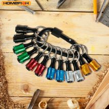 Ulepszenie, Push to Unlock, 12 szt. bitów do wkrętaka z chwytem sześciokątnym 1/4 cala ze stopu aluminium, lekki uchwyt do szybkiej wymiany przedłużki