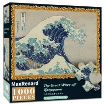 MaxRenard Adults 1000 Piece Difficult Jigsaw Puzzles 50*70cm The Great Wave Off Kanagawa Environmental Theme Series