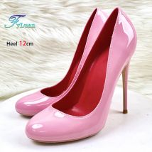 Marke Frauen Einzelnen Schuhe 10CM 12CM Super High Heels Mode Runde Kappe Stilettos Frühling Herbst Weibliche Täglichen Arbeit pumpen Plus Größe