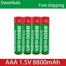 Batteria Ricaricabile AAA 1.5V ad Alta Capacità 8800mAh, Batteria Alcalina Ricaricabile AAA 1.5V per Luci LED, Giocattoli, MP3