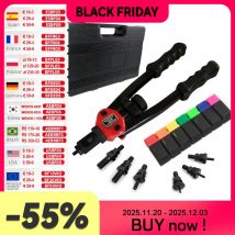 ALLSOME-pistola remachadora de BT-605, herramienta de tuerca de remache de inserción Manual, Mandriles manuales, M3, M4, M5, M6, M8, M10, M12, HT2597