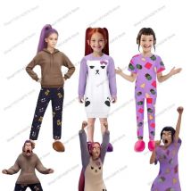 Kpop Demon Hunters Mira Zoey Rumi Cosplay Pajamas Movie Anime Huntrix Sleepwear for Girls Halloween Roleplay Outfits suit