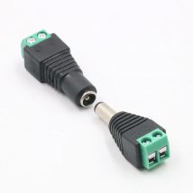 5.5*2.1/2.5mm DC 12V Maschio Femmina Connettori Spina di Alimentazione Adattatore Martinetti Presa Connettore Per Il Segnale di Colore LED Striscia CCTV telecamera