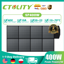 Ctolity 400W 200W 100W 54W 36W 21W Pannello solare portatile, kit generatore solare, attrezzatura da campeggio pieghevole, controllo MPPT 18V