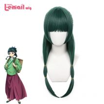 L-email wig Kunsthaar The Apothecary Diaries Maomao Cosplay Perücke 65 cm lange grüne Perücke hitzebeständige Perücken