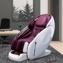 2025 Luxus-Ganzkörper-Massagesessel mit Schwerelosigkeit, Shiatsu, elektrischer Heizung, SL-Track, 4D-Massage und KI-Sprachsteuerung