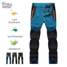 TRVLWEGO Herren Sommer-Wanderhose, Campinghose, verschleißfest, Wasserspritzschutz, schnell trocknend, UV-beständig, elastisch, dünn