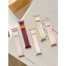 Pasek do Apple Watch 45mm-44mm 49mm 42mm-40mm-46mm 41mm 38mm Correa Nylonowa Bransoletka z Pętelką iWatch Serii 10/Ultra2/8/9/6 Se 7