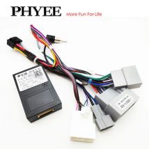 Radio Wiring Harness, CAN Bus Decoder, 16Pin to 24 Pin, Android System Connector Antenna Cable Adapter for Honda CRV MK4 Civic 9