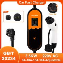 Jdmex 3,5 w gbt evse ladebox 16a tragbare ev ladegerät controller wallbox für elektroauto ladestrom einstellbar