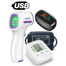 Digital Arm Blood Pressure Meter Cuff Medical Automatic Pressure Tonometer Tensiometer Heart Rate Pulse Meter BP Monitor Healthy