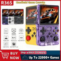 Console di Gioco Portatile Retro R36S con Schermo IPS da 3,5 Pollici, 128GB di Giochi Precaricati, Sistema Linux
