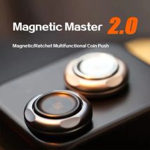 GAO Studio Magnetic Master 2.0 Antistress EDC Zappelspielzeug für Erwachsene, Metallspinner, Ratsche, Haptische Münze für Angst