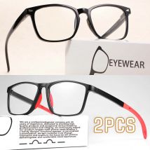 Lesebrille Anti-Blaulicht-Brille für ältere Menschen +100 +150 +200 +250 +300 Herren- und Damenbrille mit großem Rahmen