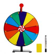 12 Zoll Lotterie Aktivität Plattenspieler Draw Spining Preis Glücksrad Spiel Farbe trocken löschen Tischplatte Roulette Spin 30cm
