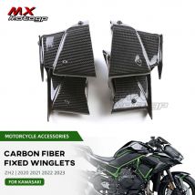 Neue Winglets für kawasaki zh2 z h2 2008-2015 2020 Motorrad Kohle faser Winglet Luftab weiser Kit feste Flügel Zubehör
