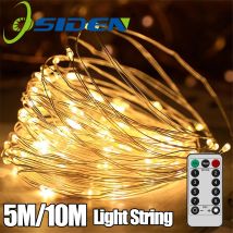5 M/10 M USB Fee Lichterketten USB Kupfer Draht Girlande Mit 8 Beleuchtung Modi Fernbedienung für Wohnzimmer Schlafzimmer Home Decor