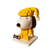 Snoopy Building Blocks Anime Cartoon Character Assembly Model Collection Toys and Ornaments Children's Birthday Gifts