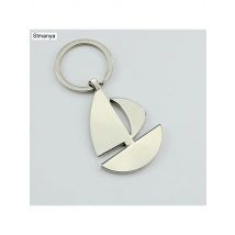 New Double sail boat Metal Keychain Ring Keyring Key Chain Lover Romantic New For Christmas and Birthday Gift  #17141