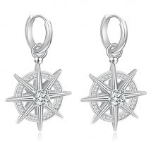 S925 Gale astarion Earrings For Women Men Silver Crystal Hoop Earring Jewelry - Figure Cosplay Earrings For Game Lovers