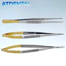 18 cm Dental Edelstahl Castroviejo Nadelhalter Chirurgische Schere Kieferorthopädische Implantat Haltezange Pinzette