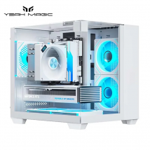 Yeah Magic Cube Gaming computer sea view room chassis columnless 3D stereoscopic panorama MATX motherboard 240 water cooling