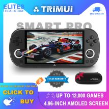 TRIMUI Smart Pro Console di gioco portatile retrò 5000mAh Schermo IPS da 4,96 pollici 30000+ giochi Lettori di videogiochi portatili