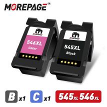 MorePage Compatible 545  546XL Ink Cartridge Replacement For Canon 545 XL CL546 For For Pixma MG3053 MX490 MX494 MX495