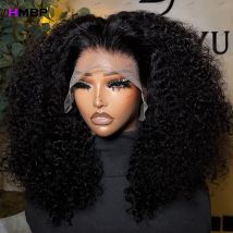 Water Wave 450 Density Glueless Lace Frontal Perücke Echthaar Ready To Go 13×6/360 HD Lace Front Perücken Vorgezupftes Haar für Frauen