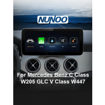 Wireless Carplay Screen For Mercedes C Class W205 GLC X253 C180 C200 300 350 2015-2018 Car Multimedia Player Android Auto Radio