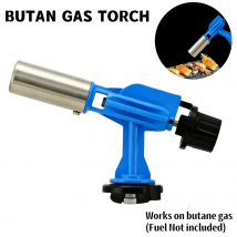 Butan-Fackelkopf, Küchen-Butan-Fackel – perfekt für Creme Brulee, Grillen, Camping- und DIY-Projekte, verstellbare Flamme, bis zu 1300 ° C