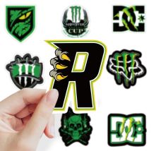 10/50PCS Mostro Cartoon Adesivi Artiglio Verde Graffiti Decorazione Giocattoli Divertenti Decalcomanie Valigia Frigo Laptop Chitarra Bici Skateboard