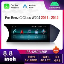 8,8 Zoll für Mercedes Benz C-Klasse W204 2011–2014 NTG 4,5 System Android Autoradio Multimedia Player GPS HD Touchscreen GPS