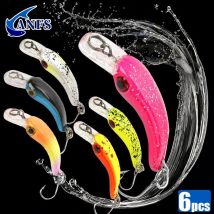 6 pezzi/lotto Mini set di esche da pesca galleggianti pesciolini esche artificiali attrezzatura da pesca fresca