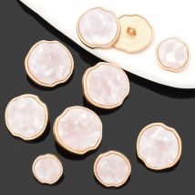 1-10 stücke Harz Metall Schaft Knöpfe Mantel Anzug Strickjacke Hand Nähen Knopf Für Kleidung Diy Handwerk Zubehör Liefert