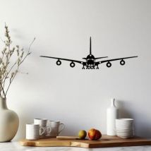 CIFBUY Exquisite Metall-Wandkunst, einteilig, 1575 x 472, Boeing-Flugzeug-Wanddekoration aus Metall, atemberaubende Dekoration für Kunstszenen aus Metall