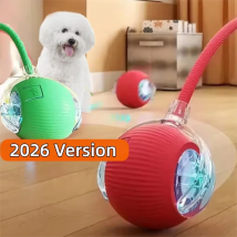Nuovo giocattolo interattivo per cani, palla per cani con rotolamento automatico ricaricabile, giocattolo interattivo per cuccioli intelligenti, giocattolo con palline intelligenti per cani