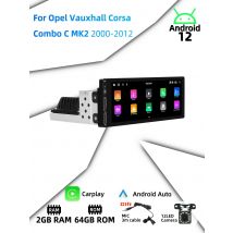 Android Radio for Opel Vauxhall Corsa Combo C MK2 2000-2012 Car Multimedia Android Auto Stereo 1 Din