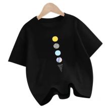 Neue Galaxie Planet Universum drucken T-Shirt Kinder Mode Streetwear Jungen coole kurze Ärmel Harajuku T-Shirts