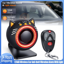 Extractme 120dB Allarme per auto wireless Dispositivo di sistema di protezione per automobili Sensibilità a 3 livelli Sistema di allarme per veicoli Accessori per auto