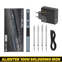 ALIENTEK T80P Saldatore Elettrico 100W Display Digitale Regolabile Sonno Automatico BGA Saldatore di Precisione Strumento di Riparazione