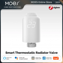 MOES TRV Tuya ZigBee termostatyczny zawór grzejnikowy SmartLife bezprzewodowy zdalny regulator temperatury ogrzewania sterowanie głosem Alexa