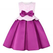 Modisches Mädchenkleid mit Blumenmuster – Schönheitswettbewerbskleid im Prinzessinnen-Stil – Abschlussballkleid für Geburtstagsfeier