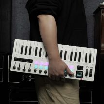 M-VAVE SMK-37 Pro 37-Tasten MIDI Controller Pro Tragbare 16 RGB Pads 8 Knöpfe Integrierte Synthesizer Tastatur Digitale Gitarre Teile