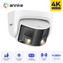 Annke 4k Panorama 180 ° Überwachungs kamera Netzwerk ir Dual Lens Poe Kamera CCTV Video Außen schutz Überwachung Zwei-Wege-Audio